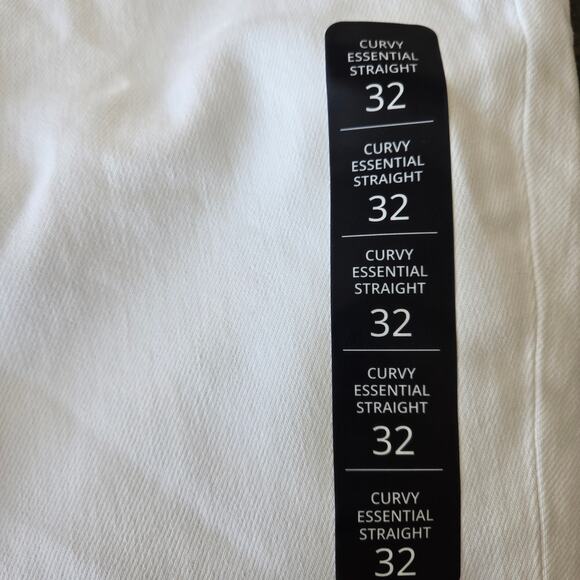 J. Crew Factory Curvy Essential Straight White Jean Size 32 NWT - Picture 7 of 10